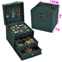 3 Layers Jewelry Box Small and Exquisite Drawer Type Storage Ring Necklace Display Holder Portable Earring Case