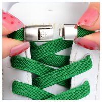 Press Lock Shoelaces for Sneakers Without Ties Elastic Flat Laces Tieless No Tie Shoe Laces for Kids Adult Shoelace for Shoes