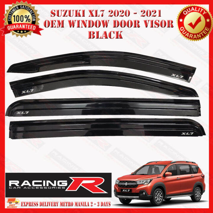 Suzuki XL7 20202021 OEM / INJECTION HIGH QUALITY Window Door Visor Black (Rain / Sun Gutters