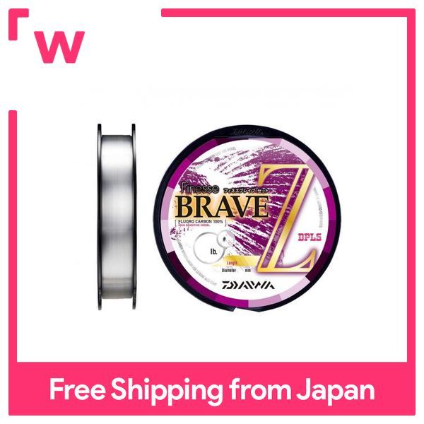 Daiwa Dây Fluorocarbon Finesse Brave Z 160M Số 2.5 10lb Trong Suốt