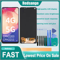 Redsange จอแสดงผล OLED สำหรับ A94 OPPO 4G/A94 5G/F19 Pro 4G/F19 Pro + 5G หน้าจอสัมผัส LCD ประกอบ Digitizer สำหรับ OPPO A94 4G/A94 5G/F19 Pro 4G/F19 Pro Plus 5G Lcd