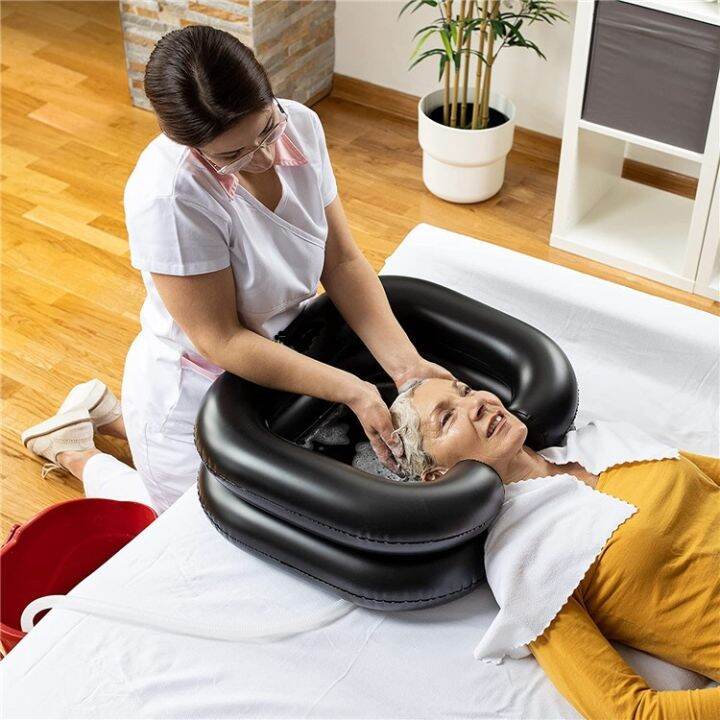 Air Inflatable Hair Washing Basin for Bedridden, Portable Shampoo Bowl
