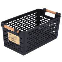 Plastic Desktop Storage Basket Rectangular Bathroom Portable Storage Box Bath Basket Kitchen Debris Multi-Purpose Baskets