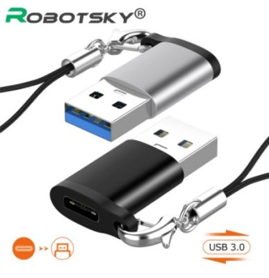 Robotsky Type C OTG Adapter USB C Female to USB 3.0 Male Converter USB-C Type-C Charge Data Sync Cable