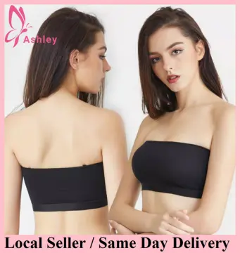 Strapless Bras For Women Strapless Size Plus Removable Padded Top Stretchy  Strapless Double Bandeau Soft Lette Underwear Wire Navy Wireless T-Shirt