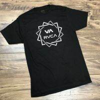 RVCA logo graphic cotton O-neck T-shirt for men