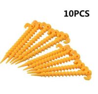 10Pcs 20cm Plastic Tent Hook Stakes Camping Tents Accessories Ground Support Nails Peg Screw Anchor Shelter