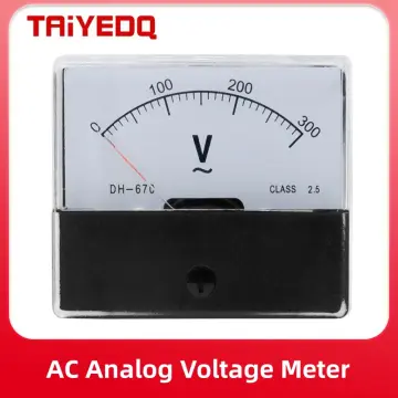 Ac 0-300v Analog Panel Meter Voltmeter Dh-670 Voltage Gauge Panel Volt  Meter