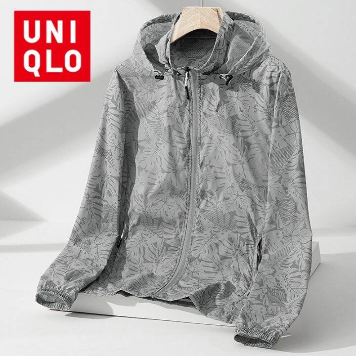 ส่งของ-uniqlo-เสื้อโค้ทกันแดด-ผ้าเรยอน-แบบบาง-ระบายอากาศ-ป้องกันรังสียูวี-เหมาะกับฤดูร้อน-สําหรับผู้ชาย