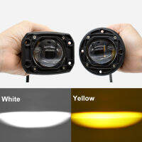 3 Inch 8D Flush Mount LED Work Light 40W Dual Color 3inch Fog Lamp Driving Beam Square Round For Off Road 4WD Truck SUV A