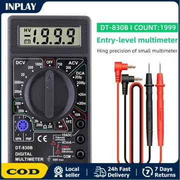 Dt-830b Ac Dc Lcd Ohmmeter Digital Multimeter, Ammeter, Ohm Meter