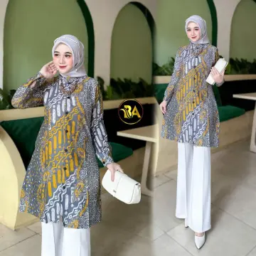 Jual Baju Tunik Batik Bunga Terbaru - Apr 2024 | Lazada