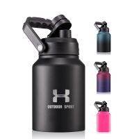 【CC】❧  64Oz Cup Large Capacity Mens Outdoor 304 Kettle Cold Preservation thermos 128oz