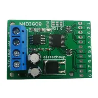 8Ch Input/Output Digital Switch TTL LvTTL CMOS RS485 IO Control Module Modbus Rtu Board for PLC Relay