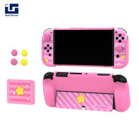 ME【ready Stock】Game Console Protective Cover Kit With Card Case Sticker Rocker Cap For Switch Oled Game Console