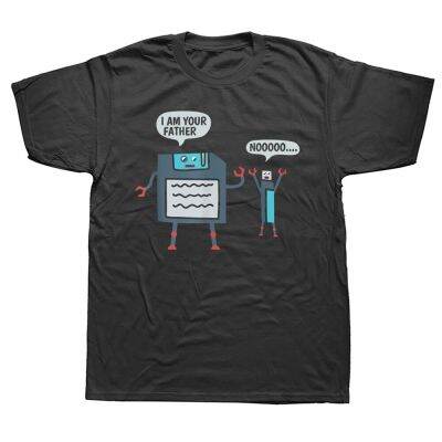 USB Floppy Disk I Am Your Father T Shirt Funny Geek Graphic Cotton Streetwear Short Sleeve Birthday Gifts Summer Style T shirt XS-6XL