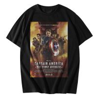 2023 New 2023 New EARLY merch - CAPTAIN AMERICA T-Shirt | Kaos Vintage Pria Wanita Marvel Poster Film Movie