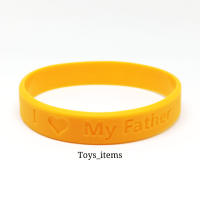 (ซื้อ 1 แถม 1) - ริสแบนด์ในหลวง I Love My Father - จะเป็นลูกที่ดีของพ่อตลอดไป