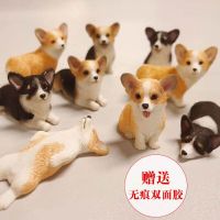 High-end Original Cute Simulated Mini Corgi Creative Car Ornament Model Center Console Puppy Car Doll Car Ornament