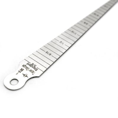 ‘【；】 10Pcs Guitar Bridge Hole Gap Inspection Building Taper Diameter Depth Gauge Metric Measuring Ruler Repairing Tool