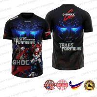 การถ่ายโอนเย็น sublimation gshock tshirt optimus prime