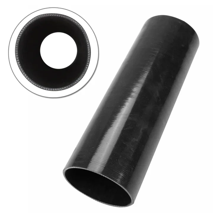 Coupler Hose 3.5" Straight 12 Inch Long Pipe High Temp Quality Silicone Black 