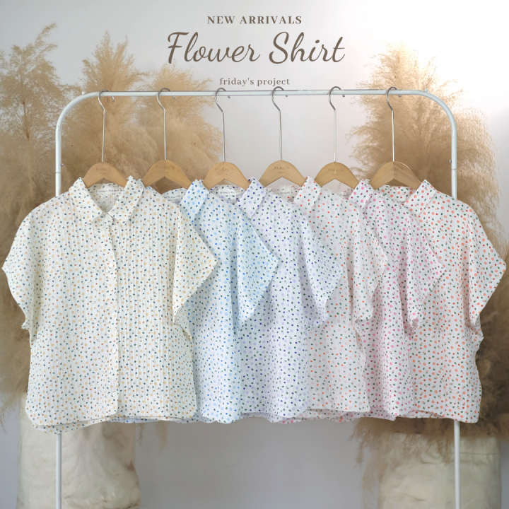 flower-shirt-เสื้อเชิ๊ตผ้าพิมพ์ลายดอกไม้สุดน่ารัก-รายละเอียดด้านล่างเพิ่มเติม