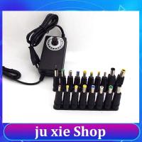 JuXie store Universal DC 3-12V 3A AC Adjustable Power Supply Adapter 8pcs Plug Connector Voltage 220V 110V 36W EU US Type 5.5*2.5mm