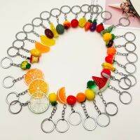 ✧ 2023 Multi-style New Novel Fruit Avegetable Series Personality Simulation Resin Food Activity Gift Pendant Keychain Wholesale