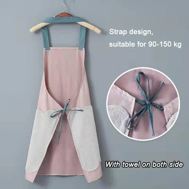 Kitchen Apron Oil-proof Wipe Hand Cartoon Rabbit Women Apron