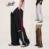 อัตราเงินเฟ้อสีคมชัดขากว้าง Sweatpant ผู้ชาย Drawstring เอวกางเกง U Nisex ติดตามกางเกงขนาดบวก12141S23