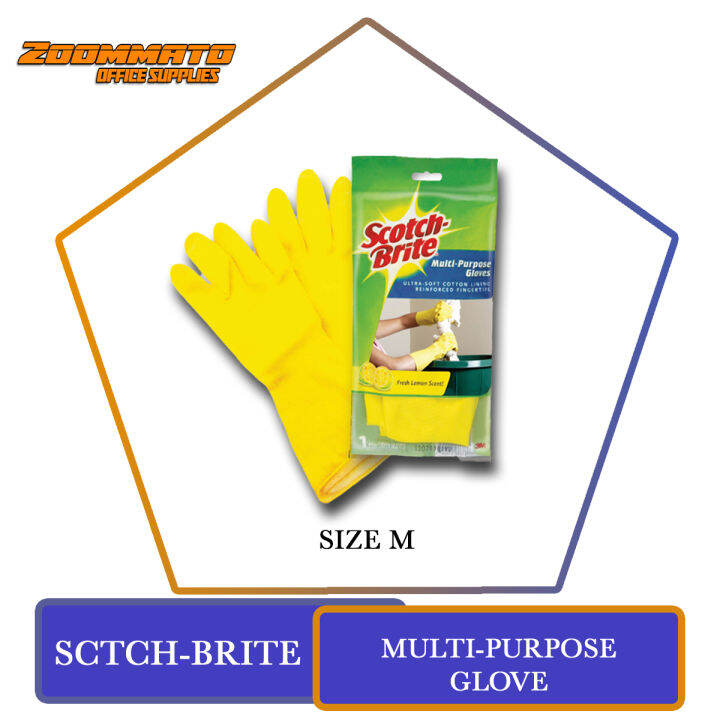 3M SCOTCHBRITE MULTIPURPOSE GLOVE SizeM Lazada