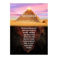 Canvas Poster Landscape Nordic Print Wall Picture Motivational Canvas Wall Art Quote Iceberg of Success Inspirational Modern