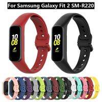 (CALGY Phone protection)สายรัดข้อมือสำหรับ Samsung Galaxy Fit 2สายซิลิโคนอ่อนนุ่มสร้อยข้อมือกีฬาสำหรับ Samsung SM-R220สมาร์ทวงเปลี่ยนอุปกรณ์เสริม