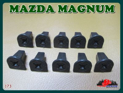MAZDA MAGNUM FRONT BUMPER LOCKING INNER PIN SET "BLACK" (10 PCS.) (173) // พลาสติกล็อคกันชนหน้า  ตัวใน สีดำ (10 ตัว) สินค้าคุณภาพดี
