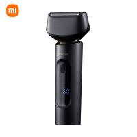 Xiaomi Showsee มีดโกนจอแสดงผลดิจิทัลพกพาเครื่องโกนหนวดไฟฟ้าโกนหนวดแบบลูกสูบ8500 Rpm IPX7กันน้ำเครื่องโกนหนวดโกนหนวด