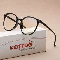 Classic Rounds Anti-Blue Light Women Eyeglasses Optical Plastic Myopia Glasses Frame Fashion New Computer Prescription Eyewear