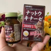 Viên uống Natto Kinase 2000fu Orihiro 60 Viên ngăn ngừa tai biến, chống đột quỵ Nhật Bản