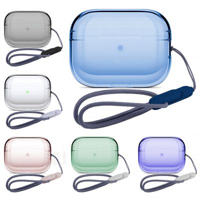 【YF】 Silicone Cases For AirPods Pro 2 generation Cover Bluetooth Earphones Protective for Apple Airpods 2nd Case with Rope