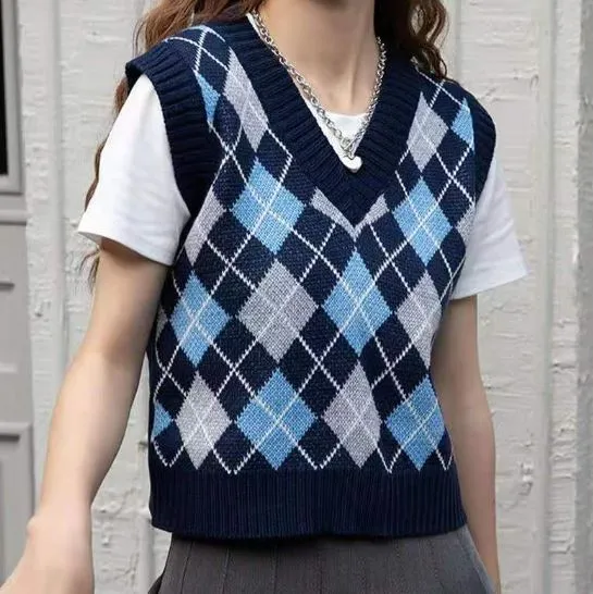 Knitted Vest with Pattern Korean Style | Lazada PH