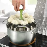 Scalable lotus shaped steamer tray with handle stainless steel vegetable steamer for household use food steamer rack