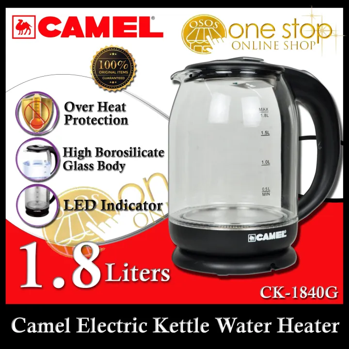 Camel Appliances CK1840G 1500W Electric Kettle Water Heater Kettle Pot