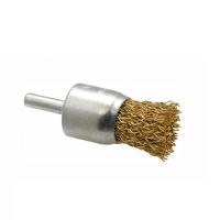 แปรงภู่กัน ลวดสีทอง 17 mm. HAWK WIRE SHANK END BRUSH