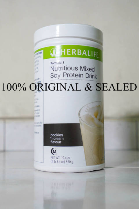 Formula 1 Cookies 'n Cream & Vanilla Protein Drink Mix.  Herbalife shake  recipes, Protein drink mix, Cookies n cream cookies