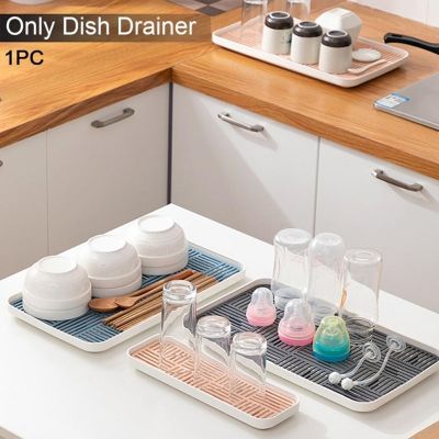Sink Soap Rack Sponge Holder Cup Tableware Drain Tray Fruit Drying Shelf Bowls Cutlery Dish Drainer Storage Tray Detachable Kitchen Organizer