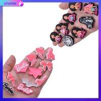 BTVHYA 20Pcs การ์ตูนอะนิเมะ เครื่องประดับตุ๊กตาบาร์บี้ DIY ตุ๊กตา3D คาวาอิ ตกแต่งเคสโทรศัพท์ ของใหม่ มินิมินิ แพทช์พวงกุญแจต่างหูกิ๊บ ของขวัญของเล่นของเล่น