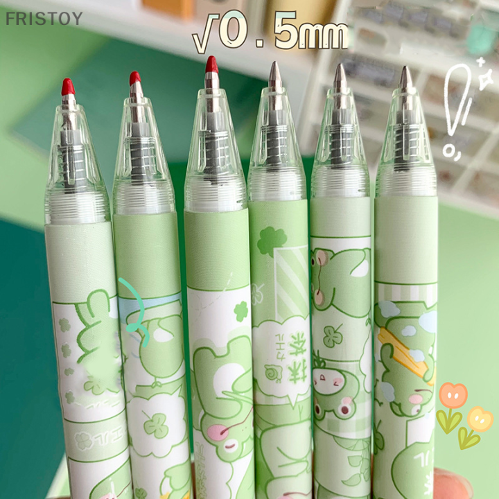 fristoy-6ชิ้นเครื่องเขียนญี่ปุ่นน่ารักโรงเรียนปากกาเครื่องเขียนเกาหลีปากกา-kawaii-pen-0-5mm