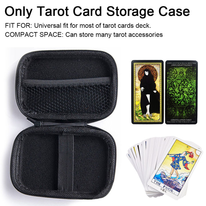 universal-anti-scratch-travel-มัลติฟังก์ชั่นน้ำหนักเบาแบบพกพา-hard-eva-pu-หนังกันน้ำ-guidebook-tarot-card-storage-case