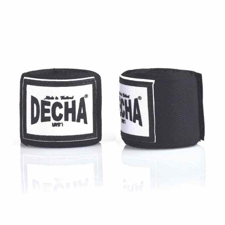 ผ้าพันมือ เดชา DECHA HANDWRAPS สีดำ ผ้าพันมือ นักมวย ชกมวย Lazada.co.th