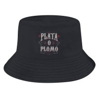 Plata O Plomo Colombian Deal Unisex หมวกทรงถัง Narcos เสื้อคอกลมแขนลำลองขาสั้นแฟชั่นพิมพ์ลาย100% เสื้อท่อนบนคอกลมใหม่ฤดูร้อนขายส่งราคาถูกเสื้อยืดตลก